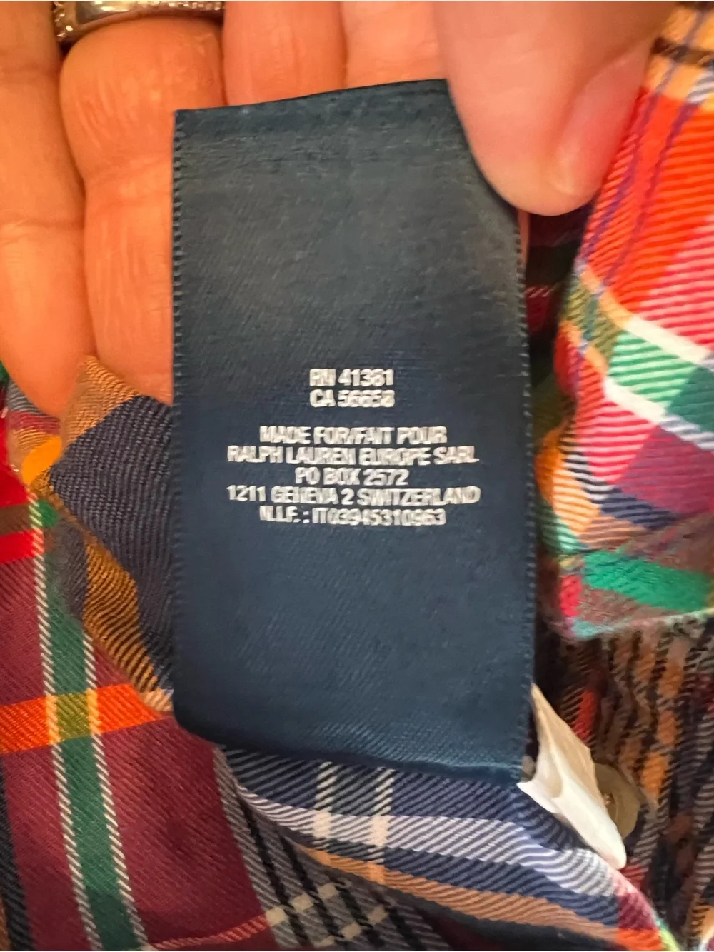 Ralph Lauren Multicolor Plaid Button-Down Shirt 2T 100% cotton